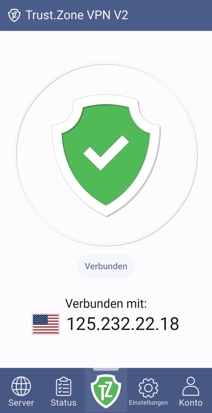 Trust.Zone VPN V2: verbunden
